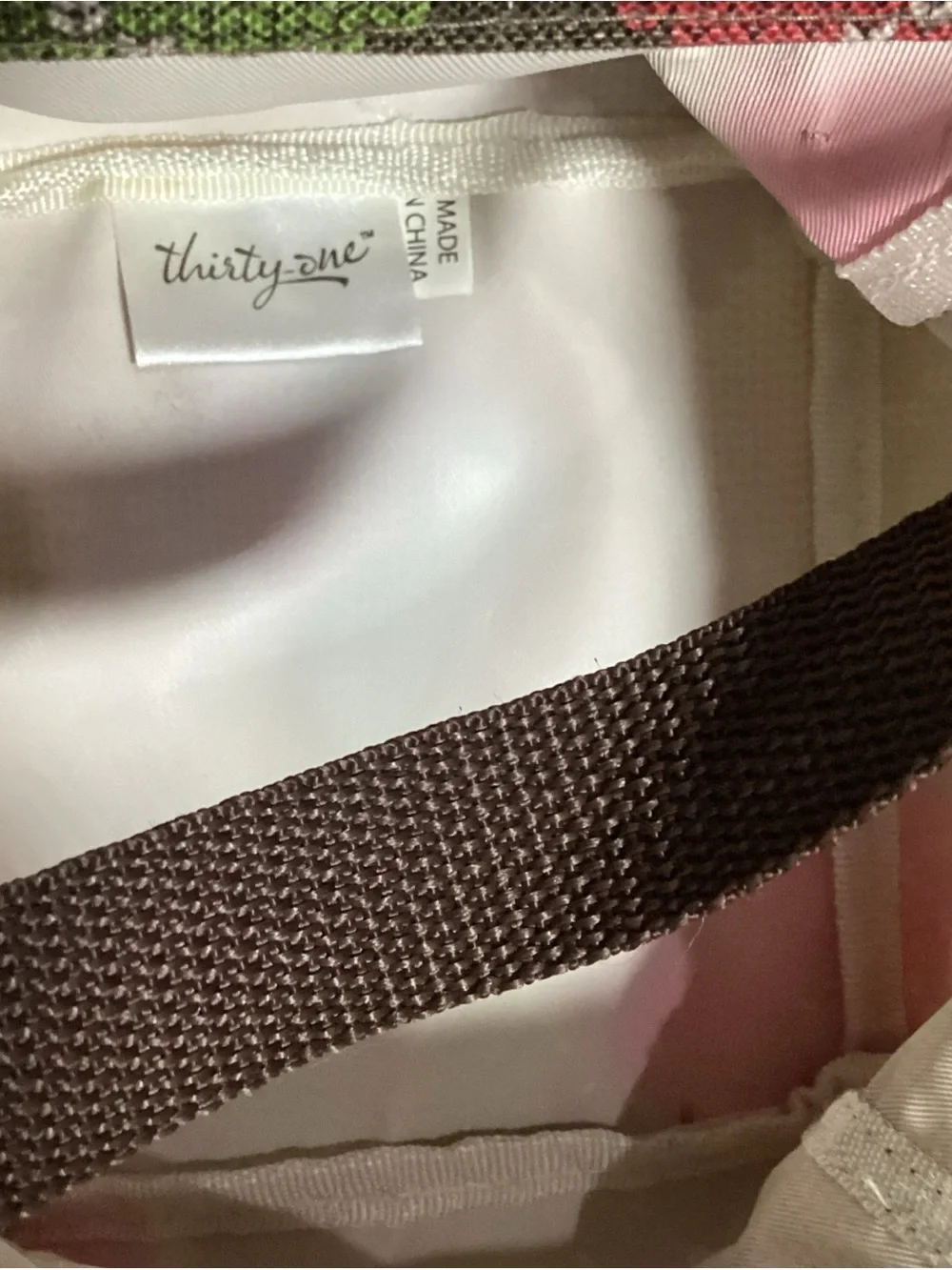 Thirty One 7” Square Littles Carry All Caddy in Windsor Argyle NWOT Utility Tote